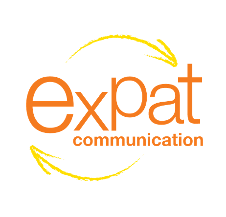 Expat Com logo rond fond blanc